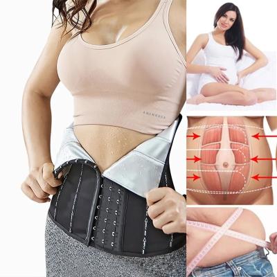 China Antibacterial Sauna Sweat Belt Sweated To Lose Weight Waist Belt Burning Corset Postpartum Slimming Sheath Woman Flat Belly Trainer Fat for sale