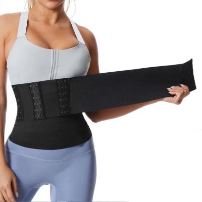 China Antibacterial Women Body Shapewear Tummy Trainer Waist Trimmer Wrap Bandage Waist Flat Belly Slimming Gain Sheath Belt Postpartum Corset for sale