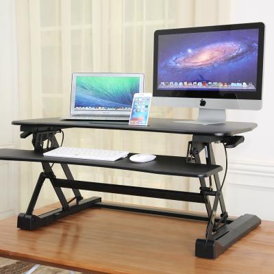 China Durable Gas Spring For Easy Adjustable Desk Adjustable Sound Height Sit Standing Desk Converter for sale