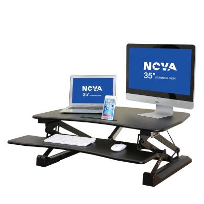 China Portable Height Adjustable Standing Desktop Riser Converter For Computer for sale