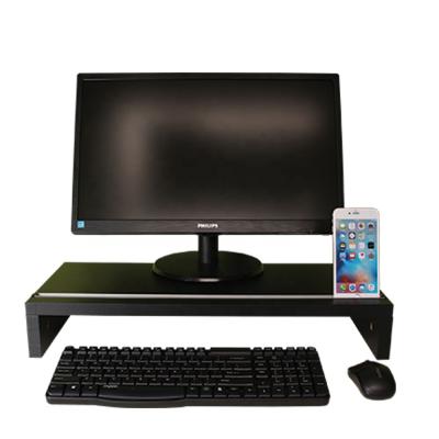 China Ergonomic Keyboard Storage Design MDF Computer Monitor Stand Riser for sale