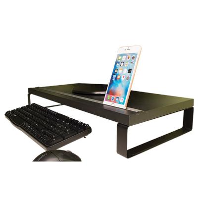 China Keyboard Storage Height Adjustable PC Desktop Computer Riser Monitor Stand for sale