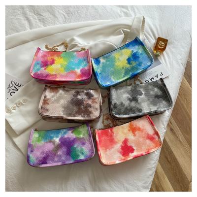 China 2021 high quality fashionable ladies handbags tie dyeing women shoulder bags luxury handbags for women for sale