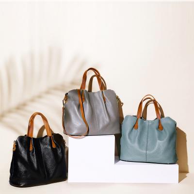 China 2021 High Quality Private Label Luxury Custom Genuine Leather Bags Handbags For Women for sale