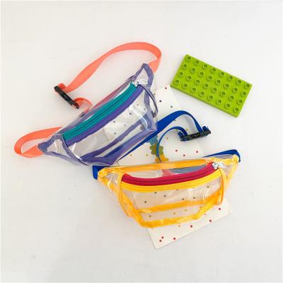 China 2021 New Fashion Transparent Jelly Bag Children's Other Small Chest Pussy Package Waist Bag for sale