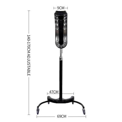 China Professional Standing Style Hair Vapor Anion Nano Hair Color Processor Stand Up Low Salon Spa Equipment 500W for sale