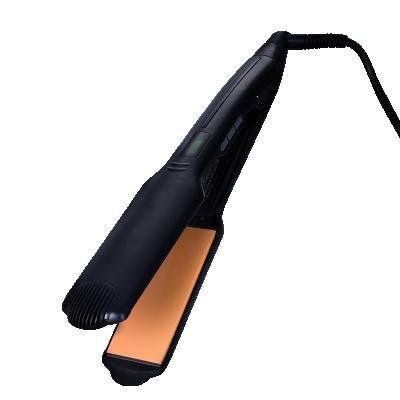 China Professional Tourmaline Flat Iron Hair Curler with Smooth and Flexible Titanium Flat and PTC Heating Styli and Invisible LCD Screen for sale