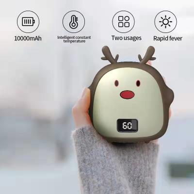 China Support 2021 10000mAh USB Charging Fast Rechargeable Hand Warmer with Power Bank Heating Protection in Electric Winter Warm Packing for sale