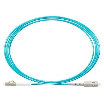 China FTTH FTTB FTTX Multimode Network 50/125 Core LC/UPC-SC/UPC Patch Cords MM OM3 Double Pigtails Jumpers for sale