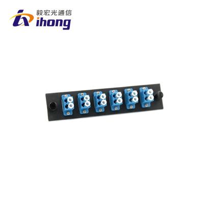 China Customized SC/LC/FC/ST/MPO/MTRJ SM/MM SX/DX Fiber Optic Adapter Panel For Cabinet Fiber Optic Adapter Panel for sale