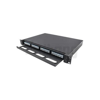 China High Density Data Center Patch Panel 1U 19inch 96Core Rack Mount Patch Panel for sale