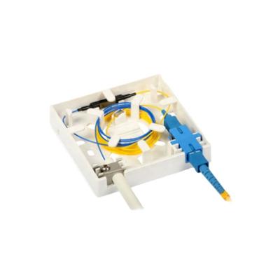 China Indoor Type FTTH 1 Core 86 Socket Panel Fiber Mini Terminal Box 86 Face Plate for sale