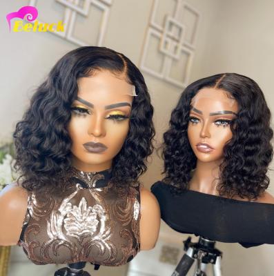 China Cheap Short Bob Wig Human Hair, Transparent Lace Bob Human Hair, 8-14inch HD Body Wave Price 13x4 Short Bob Wigs Full Lace Front 4x4 Closure for sale