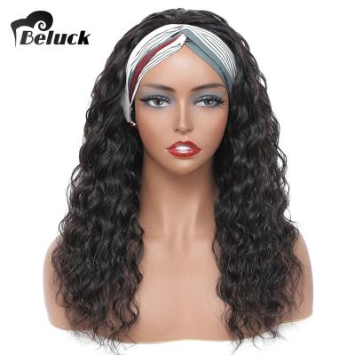 China Wholesale Silky Straight Beluck Headband Wig DeepWave Hair Wigs,Brazilian Headband Wigs Hair For Women for sale