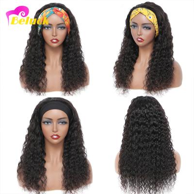 China Long Silky Straight Brown Headband Hair Highlight Wig Headband Wave Hair Silky Straight Beluck Hair Wigs For Black Women for sale