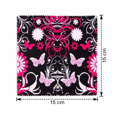 China OEM Viable Custom Printed Microfiber Cloth Magic Cleaning Cloth For Optical Glass Cleaning for sale