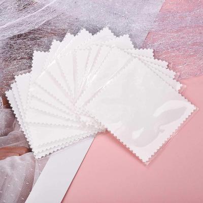 China Wholesale Viable Opp Bag Packed Antioxidation Durable Sensitive Silver Jewelry Cloth Suede Polishing Cloth for sale