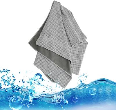 China Sustainable Custom Microfiber Cooling Towel Iced Towel For Sports And Soft Microfiber GYM for sale