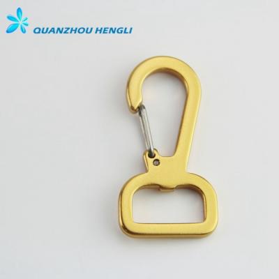 China High quality anodized aluminum metal snap hook 15/19mm for bag for sale