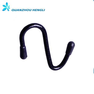 China Of clothes bags small S hooks and black metal hangers for sale