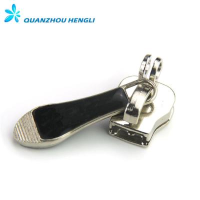 China Nickel Free Key Locking Double Hole Zipper Auto Lock Slider for sale