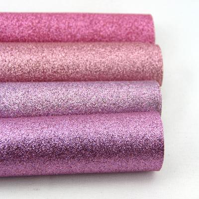 China Wholesale Bulk PU Glitter Synthetic Leather Fabric Abrasion-resistant For Shoes Bags for sale