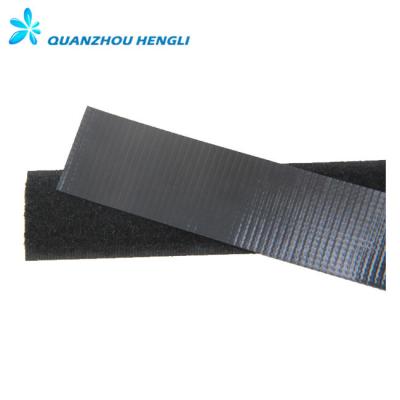 China Durable Injection Molded Black Plastic Hook And Loop Band for sale