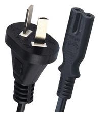 China Home Appliance Manufacturer For Australia 2 Pin Plug C7 Australia Power Lead Figure 8 Power Lead for sale