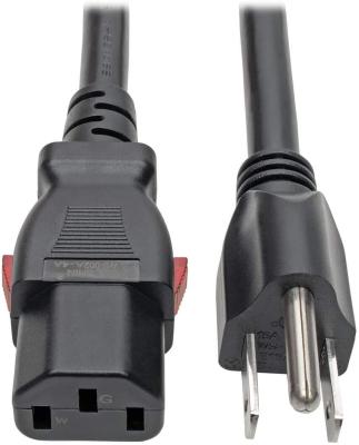 China Computer-Computer Power Cord (NEMA 5-15P to C13 Power Cord), Heavy-Duty, Locking C13 Connector, 15A, 125V, 14AWG, 6 ft (P007-L06) for sale