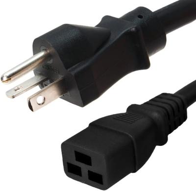 China Home appliance c19 power cord c19 power cord 15ft 250v c19 power cord 6-20 for sale