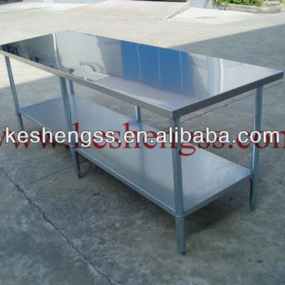 China 201/430/304 304/430 with /201 stainless steel work bench/without backsplash/stainless steel worktable for sale