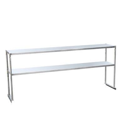 China NSF approved stainless steel above shelf / stainless steel table mount shelf / above shelves KSOS for sale