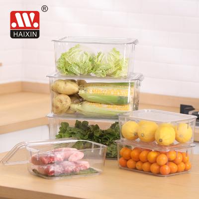 China Reusable Storage Bins Food Container Freshness Keeping Refrigerator Organizer Food Storage Boxes for sale