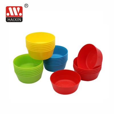 China Sustainable Plastic Coconut Fruit Cereal Baby Fruit Kitchen Accessories PP Noodle Soup Mix Serving Rice Bowl Set Plastic Salad Bowl for sale