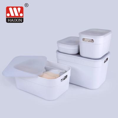 China 2L/3L/7L/12L Kitchen Home Cabinet Office Stocked Organizer With Lid Plastic Storage Containers for sale