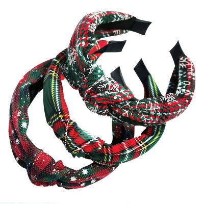 China European and American Fashion Style Women Hair Accessories Women's Tough Christmas Headband Girls Knotted Headbands Knitted Hair Ornament 24 Colors for sale