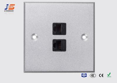 China Audio Video Wall Plate  RJ45 / RJ11 Network Wall Mounted Socket for sale