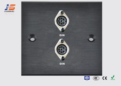 China DIN Panel Multi Media Wall Plate , Power Wall Outlet With CE RoHs Certificate for sale