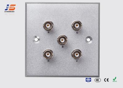 China Multi Media Wall Plate , Wall Mounted Socket With BNC Connector for sale