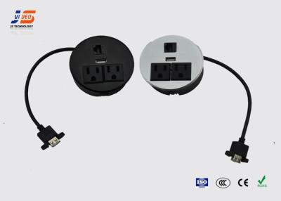 China Furniture Power Data Grommet With RJ45 Data Connectors CE ROHS Certificate for sale