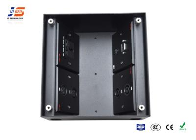 China Slide Up Universal Recessed Floor Box Stage Multimedia Plug Socket Box for sale