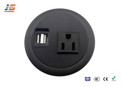 Cina Plastica nera dei mini di CA USB della scatola di media del Usb del piano d'appoggio sbocchi dello scrittorio in vendita