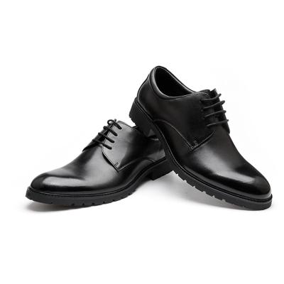 China JH 3515 Deodorization Breathable Soft Sole Business Dress Leather Shoes 2022 Korean Fashion Men Shoes Comfortable Leather Shoes for sale