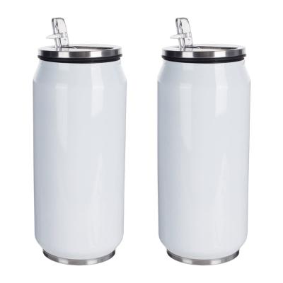 China Factory Wholesale 9oz 12oz 15oz Stainless Steel Double Wall Viable Vacuum White Sublimation Soda Box Bottles for sale