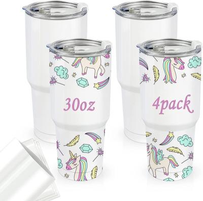 China Viable Wholesale Vacuum Insulated Tumbler Cups Stainless Steel Sublimation Blanks Straight Lean Tumbler Bottles With Straw for sale