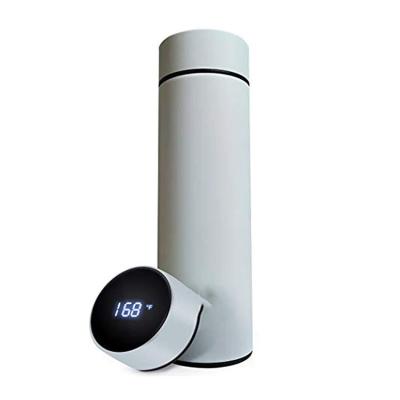 China 500ml Touch Screen Viable Temperature Sensor Led To Show Stainless Steel Smart Led Smart Water Bottles Led Smart Thermos for sale