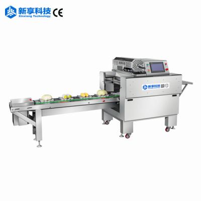 China Automatic Food Palletless Packaging Machine Automatic Fresh Packaging Machine Cling Wrapping Film Machine for sale