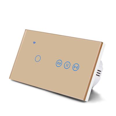 China EU/UK Way 1 Band Wifi Switch 1/2/3 Curtain Switch Zigbee Smart Curtain In Smart Home Smart Standard Electronic Touch for sale