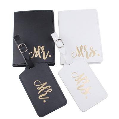 China Airplane Tag Baggage Boarding PU Leather Luggage Tags Airplane Tag Luggage Boarding Pass Luggage Tag Tourist Mr. and Mrs. for sale