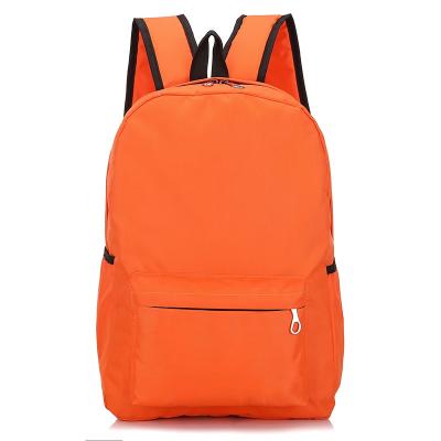 China Low MOQ School Bag Waterproof Super Light Hot Sale Contrast Color Custom Design Polyester School Backpack for sale